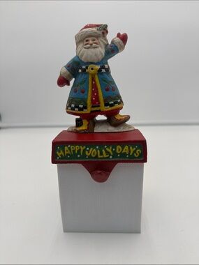 Mary Engelbreit Happy Jolly Days Cast Iron Stocking Holder
